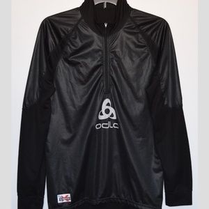 ODLO Men's Stretch 1/2 Zip Athletic Shirt Size M